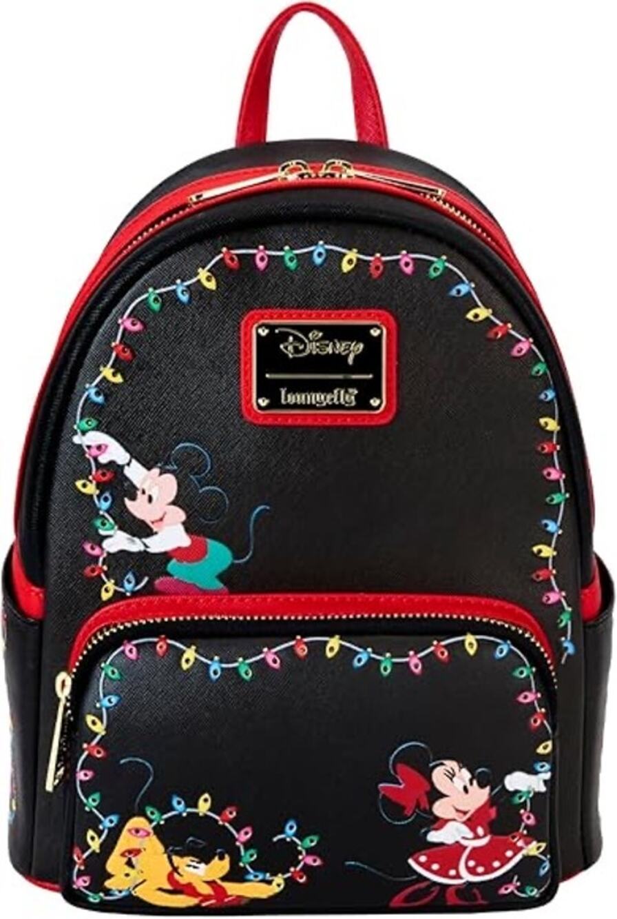 Loungefly Disney Mickey's Light Up Christmas Decorations Mini Backpack